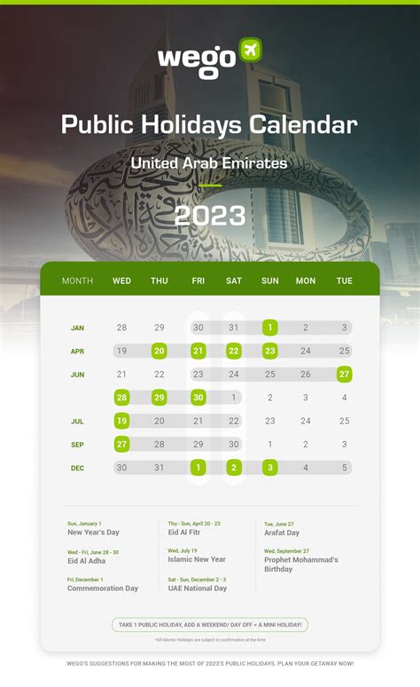 Abu Dhabi holidays 2024/2025 .